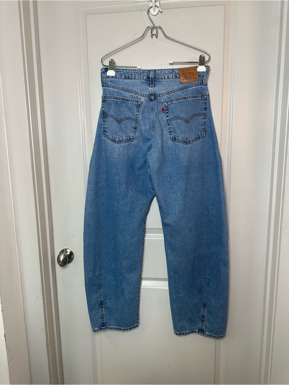NWT Levis Premium Baggy Dad Barrel Jeans Classic Blue Denim - Picture 6 of 14